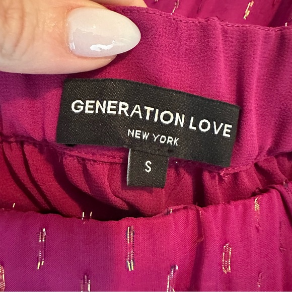 Generation Love Peggy Lurex Silk Blouse and Skirt Matching Set - Picture 11 of 16